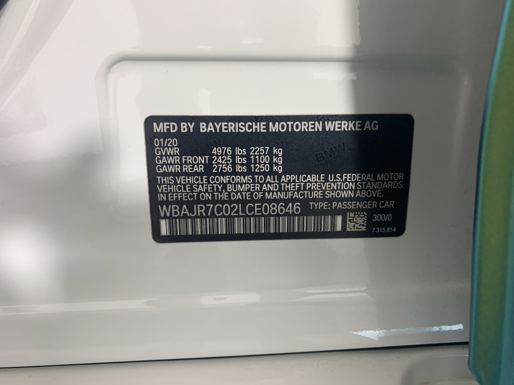 Used 2020 BMW 530i xDrive w/ M Sport Package AWD/4WD image 12