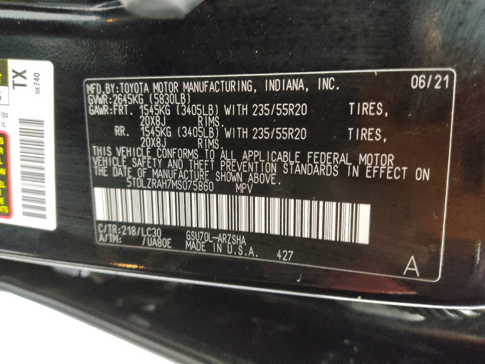 Used 2021 Toyota Highlander XSE FWD image 33