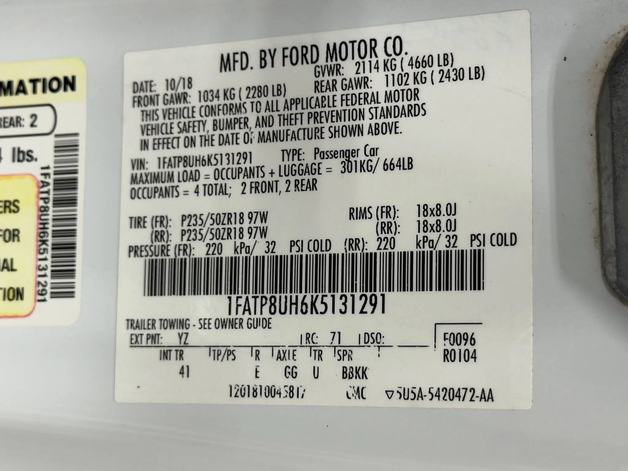 Used 2019 Ford Mustang Premium image 45