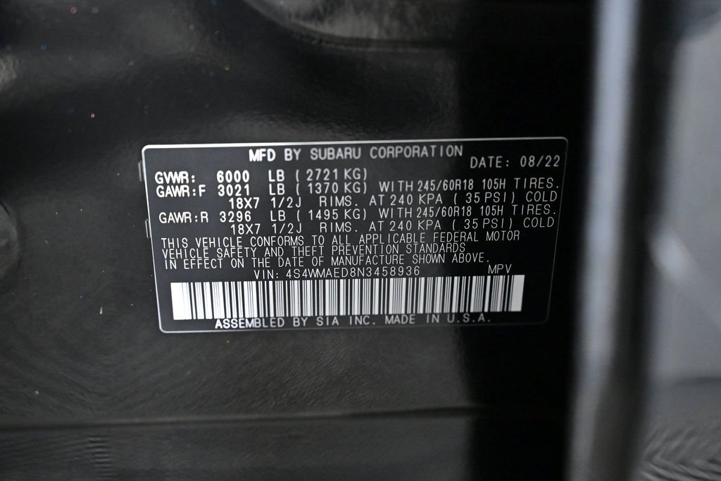 Used 2022 Subaru Ascent Premium w/ Convenience Package image 27