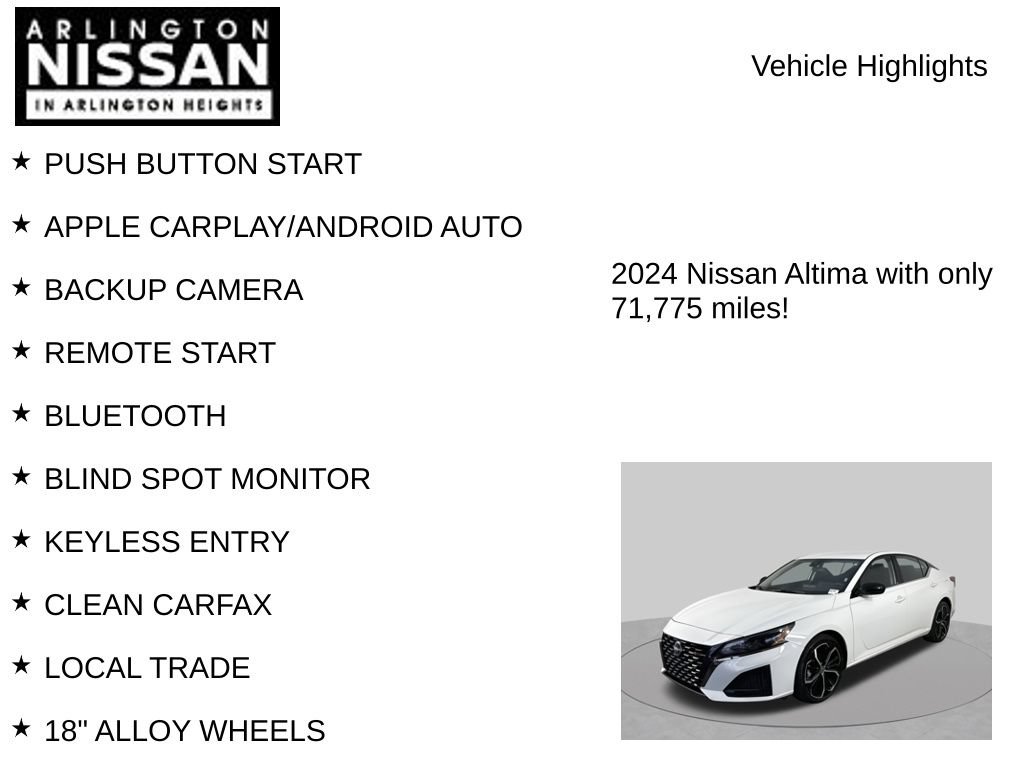 Used 2024 Nissan Altima 2.5 SR FWD image 7