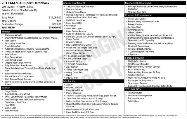 Used 2017 MAZDA MAZDA3 Sport image 33