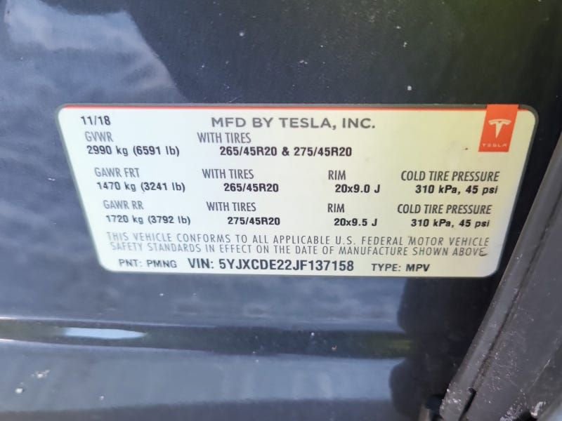 Used 2018 Tesla Model X 75D image 15