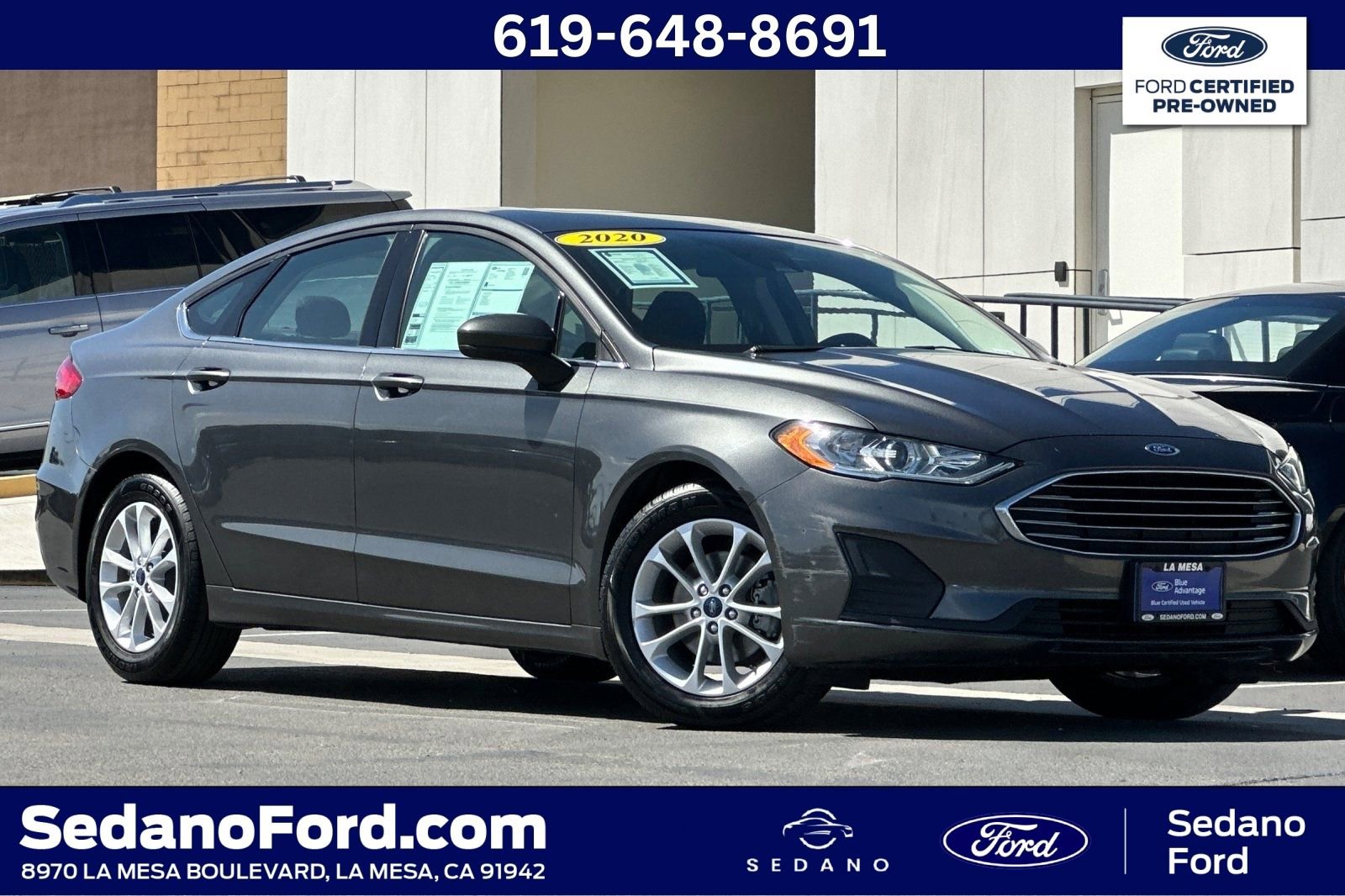 Certified 2020 Ford Fusion SE FWD image 1