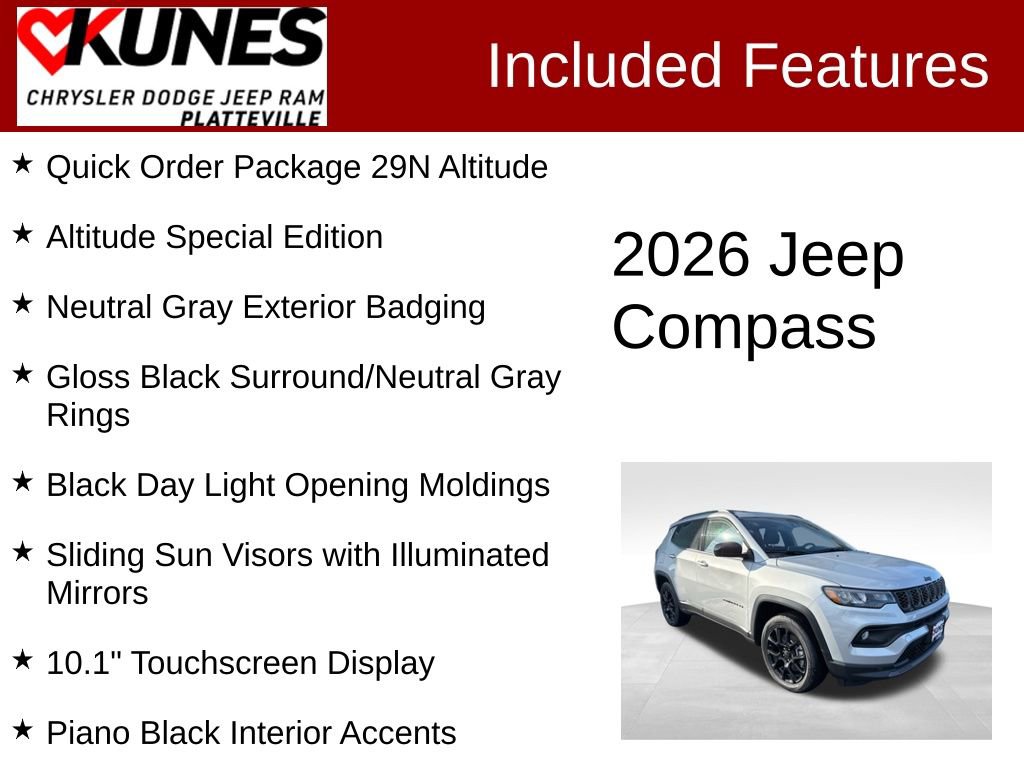 New 2026 Jeep Compass Latitude image 2