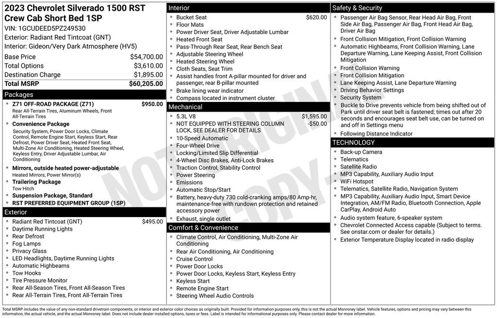 Certified 2023 Chevrolet Silverado 1500 RST w/ Z71 Off-Road Package AWD/4WD image 27