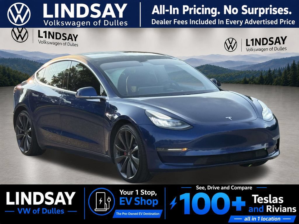 Used 2020 Tesla Model 3 Performance AWD/4WD image 1
