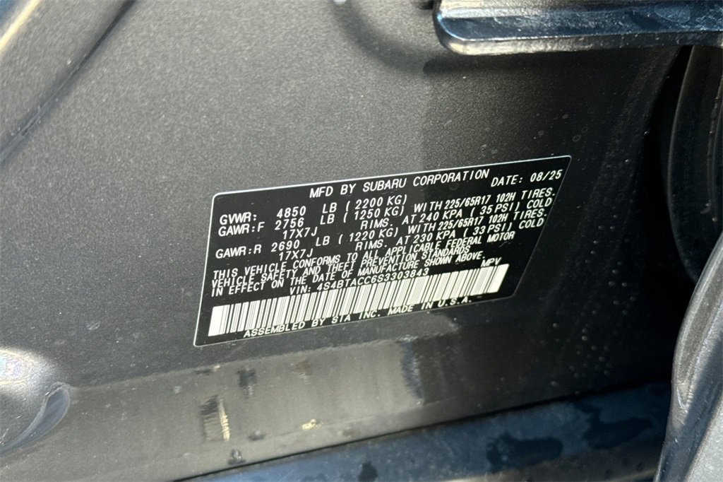 New 2025 Subaru Outback Premium image 32