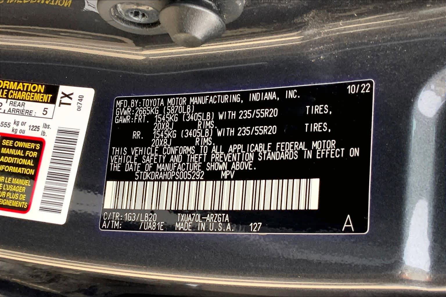 Used 2023 Toyota Highlander Limited FWD image 35