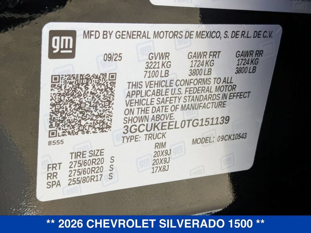 New 2026 Chevrolet Silverado 1500 RST AWD/4WD image 39