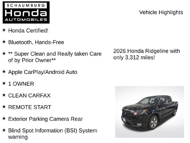 Certified 2026 Honda Ridgeline RTL image 14