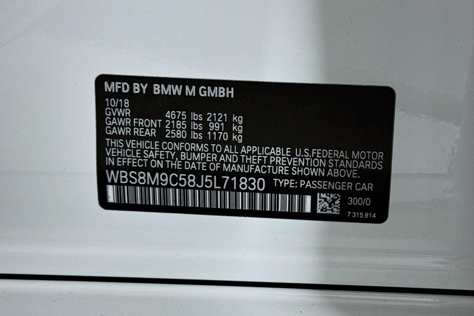 Used 2018 BMW M3 CS w/ Executive Package RWD image 23