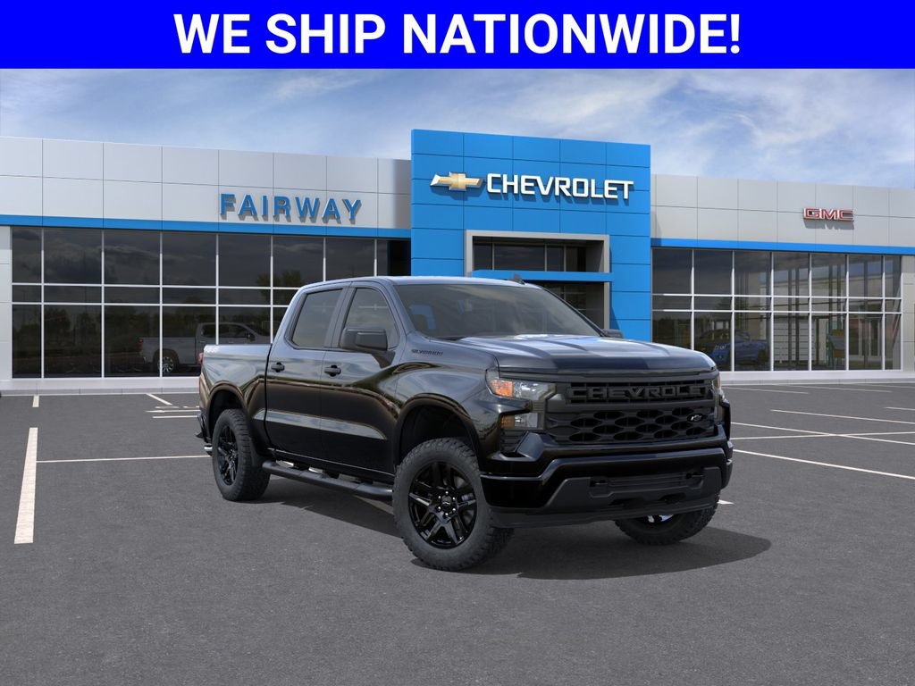 New 2026 Chevrolet Silverado 1500 Custom w/ Turbomax Blackout Package AWD/4WD image 1