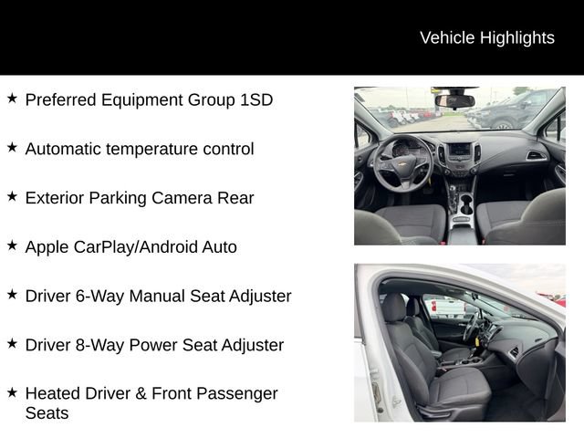 Certified 2019 Chevrolet Cruze LT w/ LT Fleet Convenience Package FWD image 12