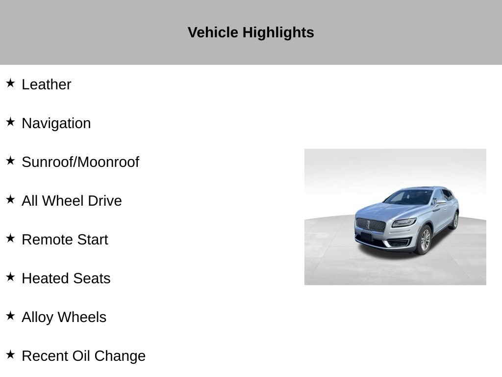 Used 2019 Lincoln Nautilus Select AWD/4WD image 9