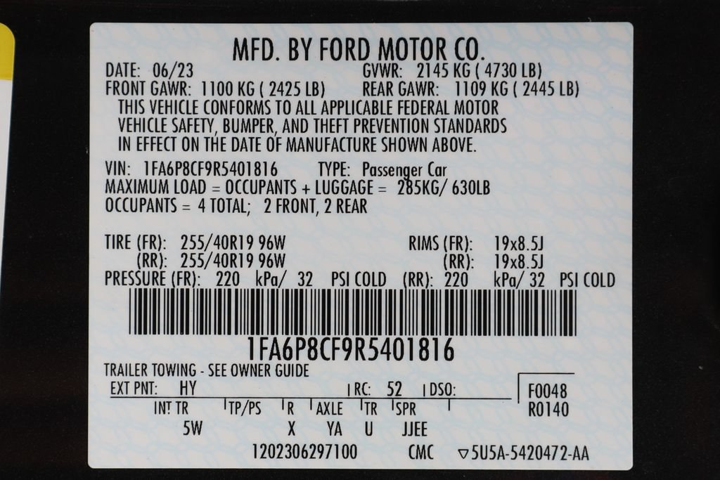 Used 2024 Ford Mustang GT Premium RWD image 46