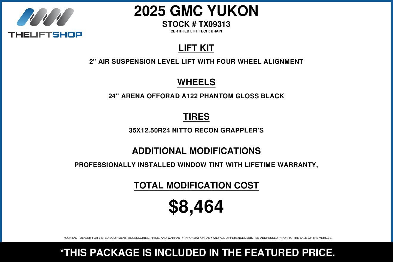 Used 2025 GMC Yukon Denali Ultimate w/ LPO, Floor Liner Package AWD/4WD image 2