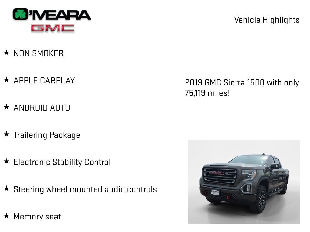 Used 2019 GMC Sierra 1500 AT4 w/ AT4 Premium Package image 7