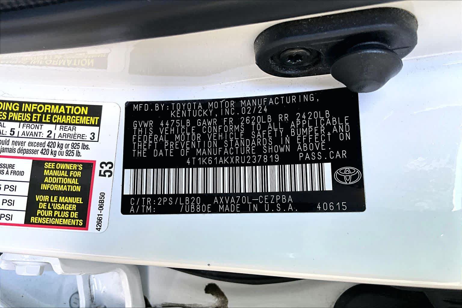 Used 2024 Toyota Camry XSE FWD image 32