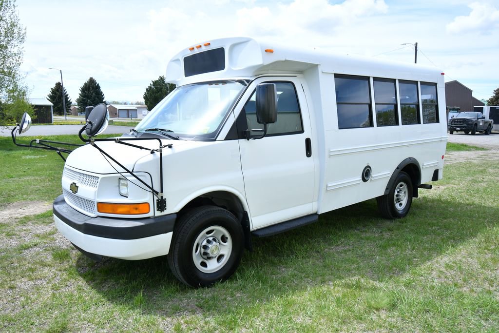 Used 2013 Chevrolet Express 3500 w/ School Bus Package RWD image 1