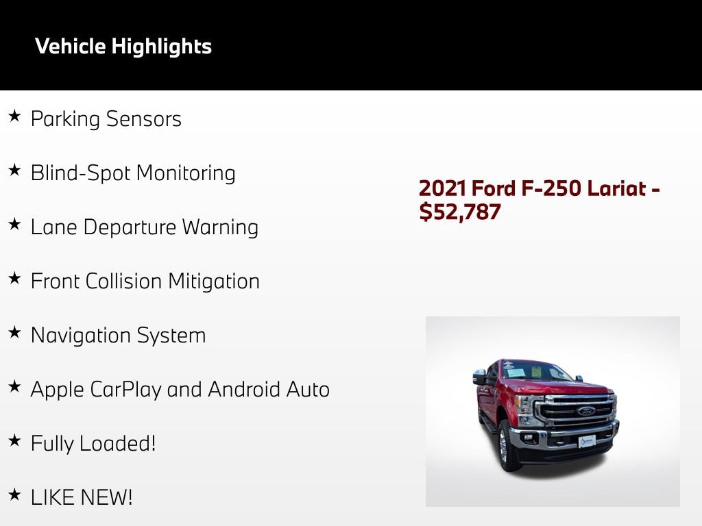 Used 2021 Ford F250 Lariat w/ Chrome Package AWD/4WD image 5