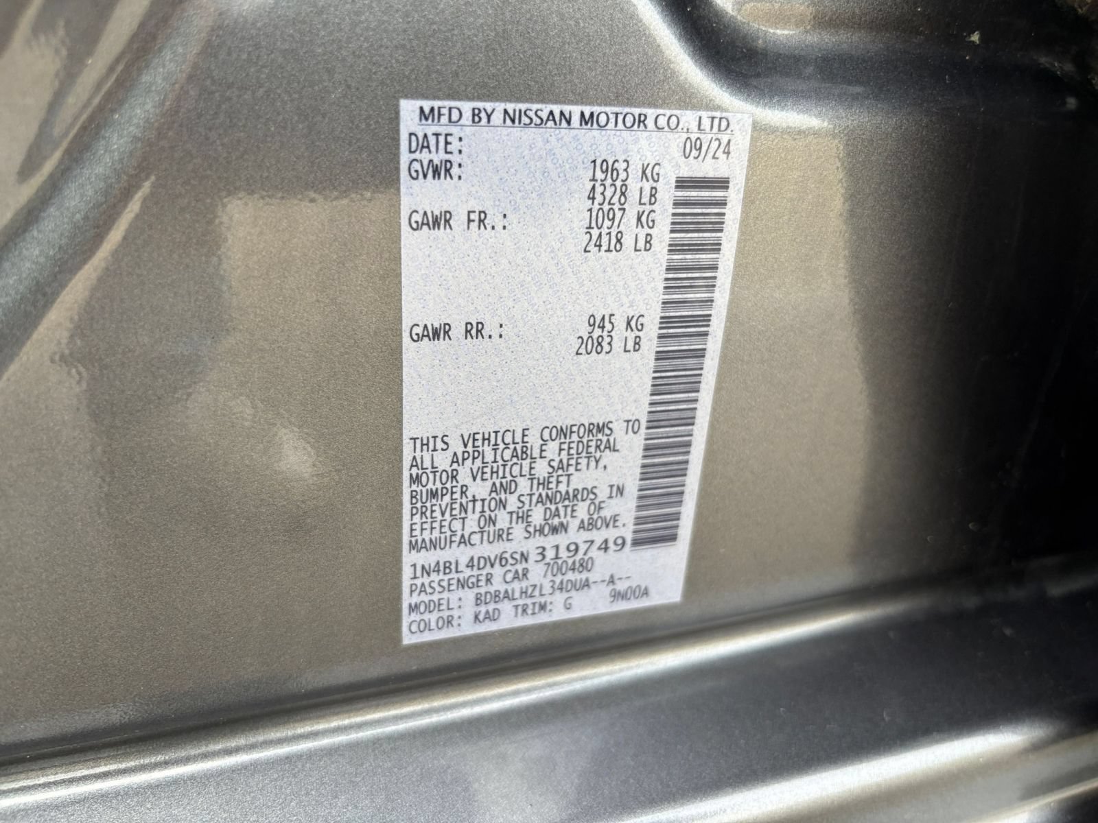 Used 2025 Nissan Altima 2.5 SV FWD image 22