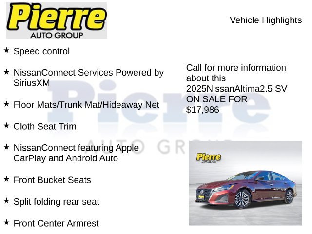 Used 2025 Nissan Altima 2.5 SV FWD image 22