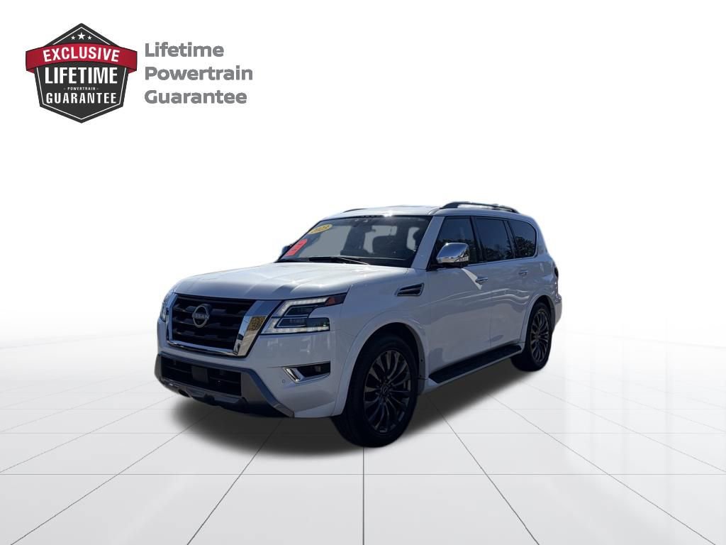 Certified 2023 Nissan Armada Platinum w/ Captain's Chairs Package