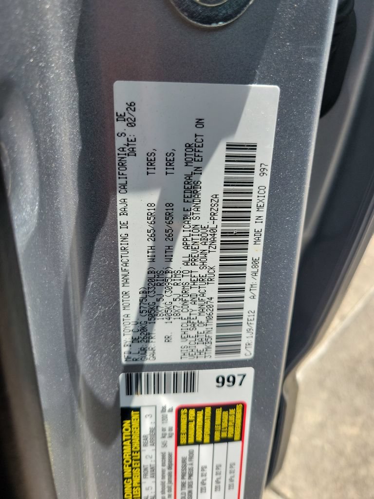 Certified 2026 Toyota Tacoma TRD Sport RWD image 37
