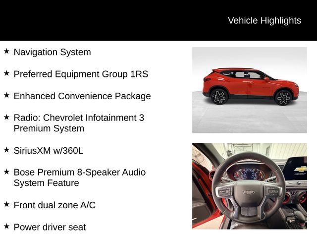 Certified 2023 Chevrolet Blazer RS w/ Enhanced Convenience Package image 16