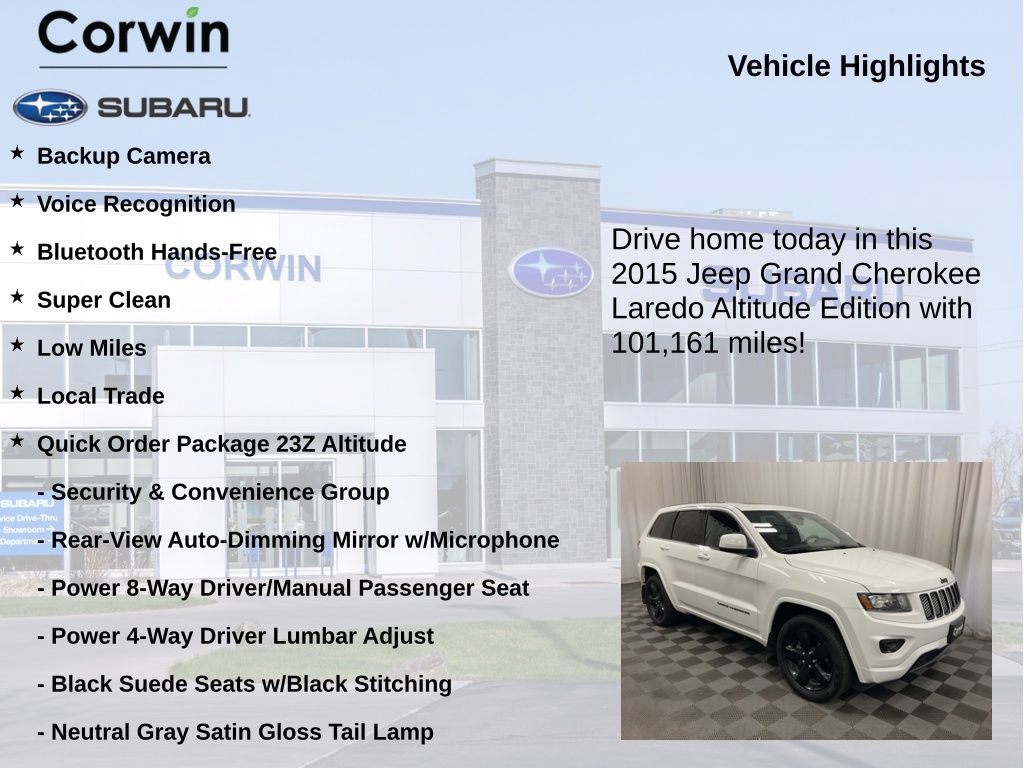 Used 2015 Jeep Grand Cherokee Altitude AWD/4WD image 6