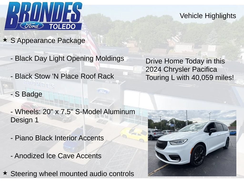 Used 2024 Chrysler Pacifica Touring-L w/ S Appearance Package AWD/4WD image 11