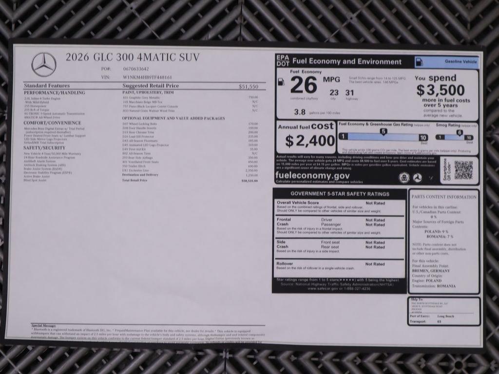 Used 2026 Mercedes-Benz GLC 300 4MATIC image 9