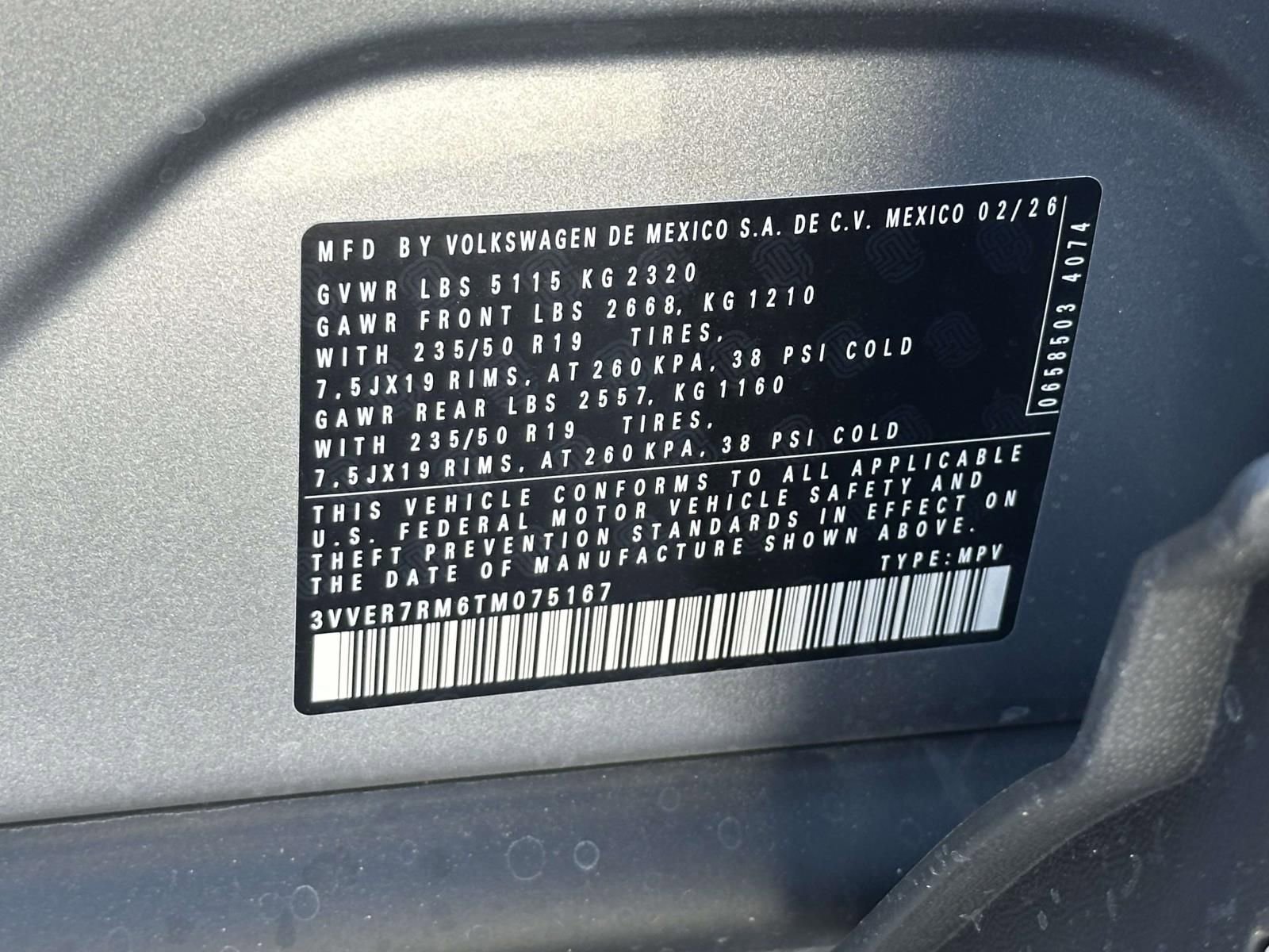 New 2026 Volkswagen Tiguan SE image 16