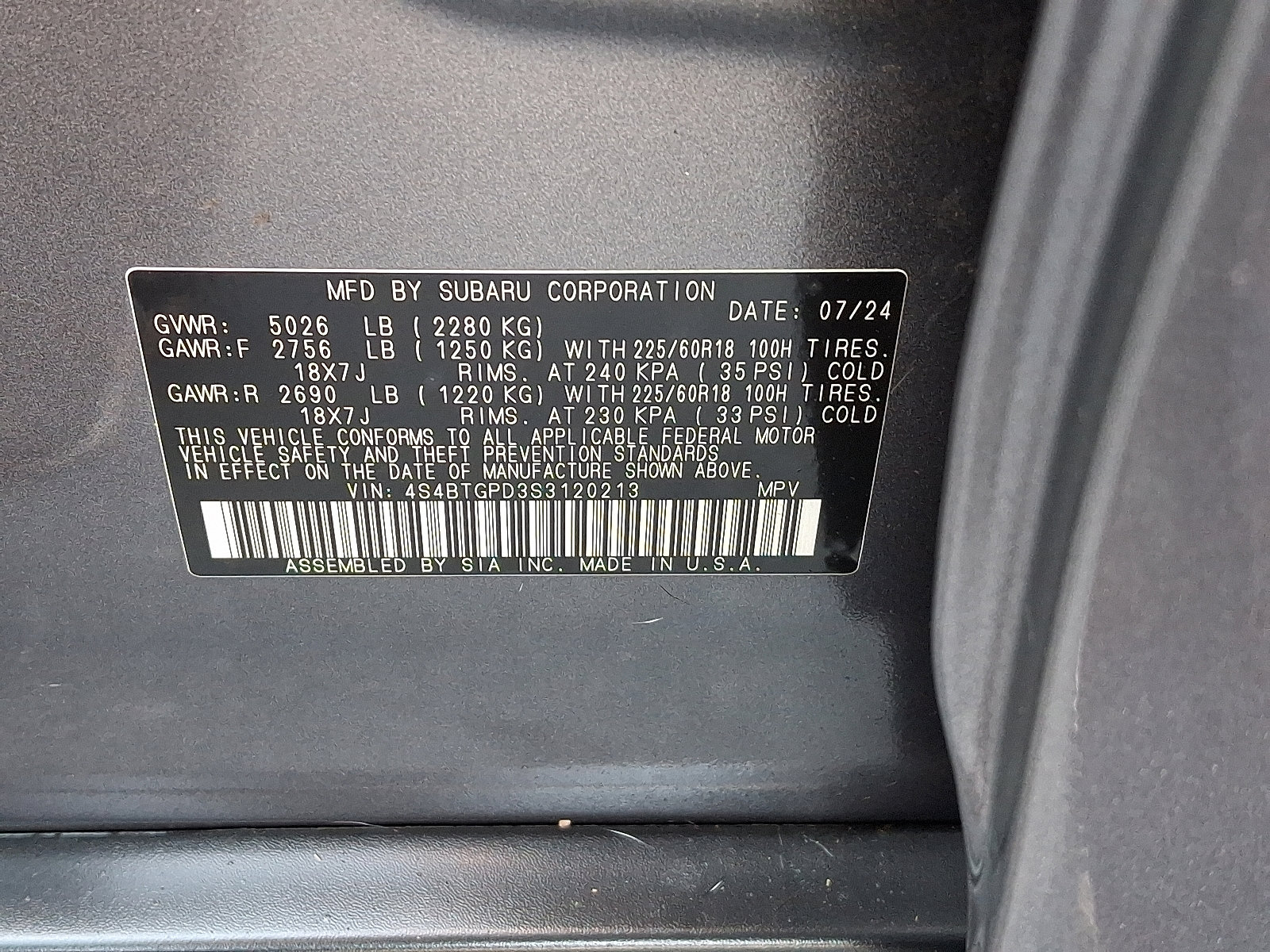 Certified 2025 Subaru Outback Touring XT image 52