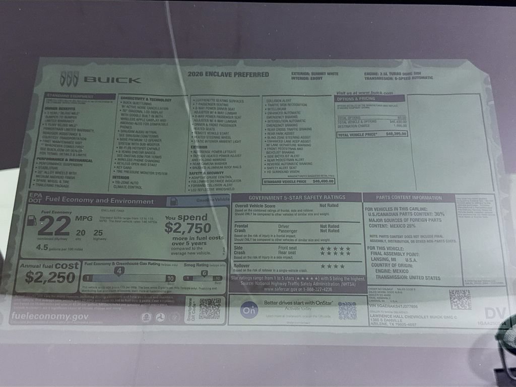 New 2026 Buick Enclave Preferred FWD image 20