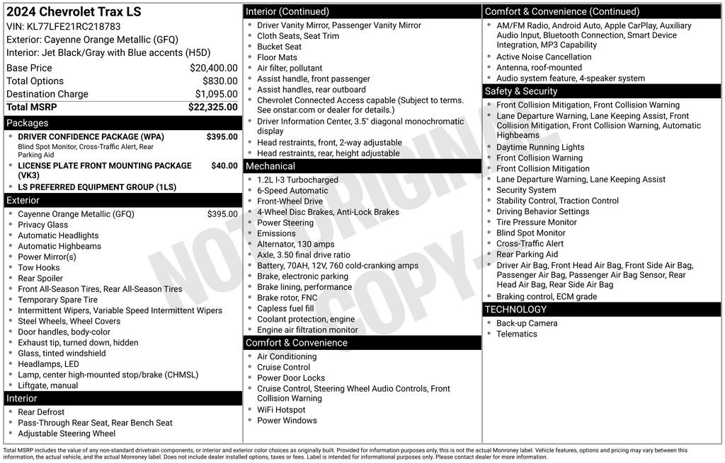 Used 2024 Chevrolet Trax LS w/ Driver Confidence Package FWD image 6