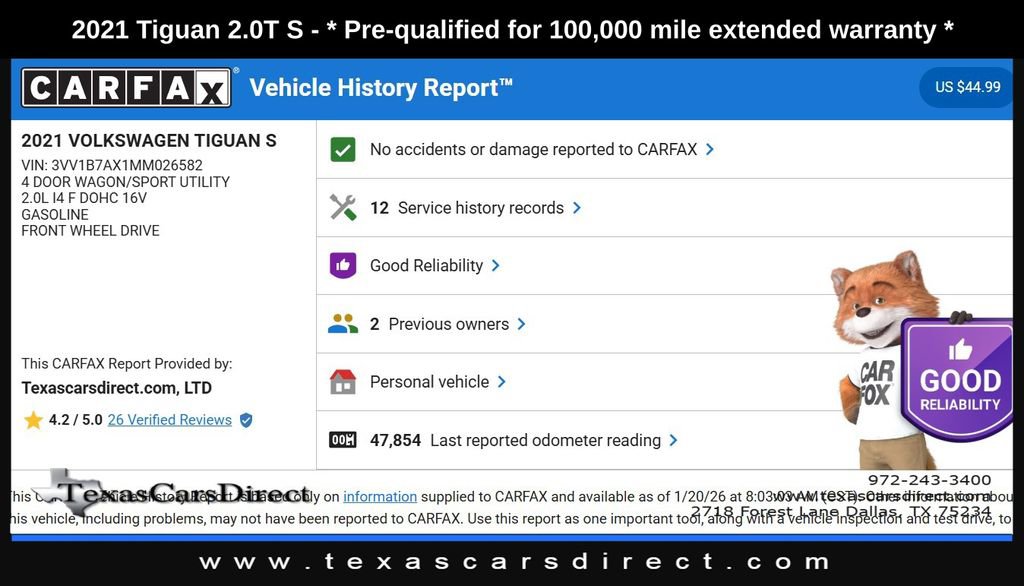 Used 2021 Volkswagen Tiguan S image 9