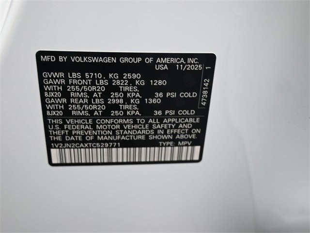 New 2026 Volkswagen Atlas SE image 20