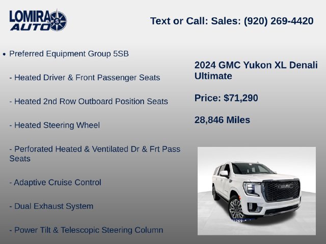 Used 2024 GMC Yukon XL Denali Ultimate AWD/4WD image 21