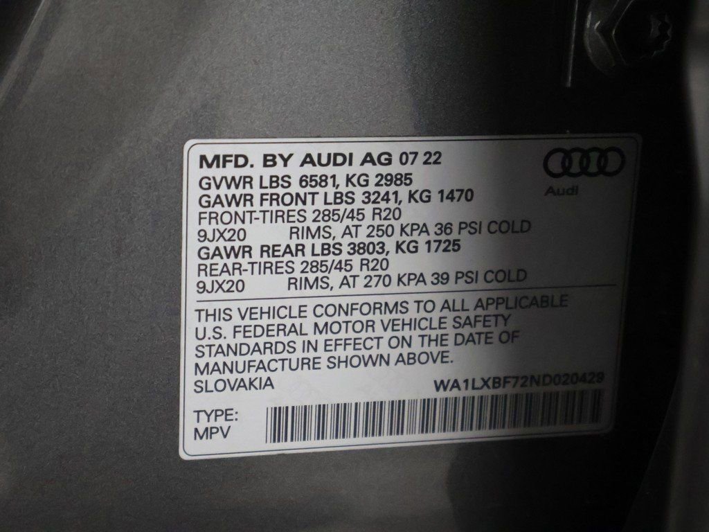 Used 2022 Audi Q7 3.0T Premium Plus w/ Premium Plus Package image 60