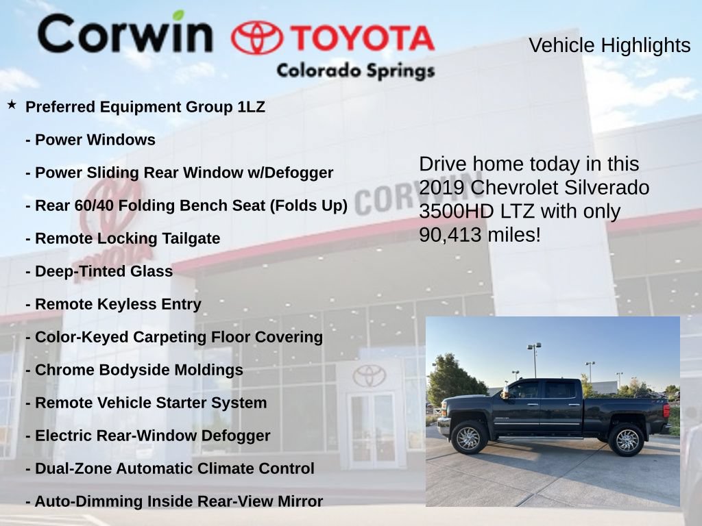 Used 2019 Chevrolet Silverado 3500 LTZ w/ Duramax Plus Package AWD/4WD image 7