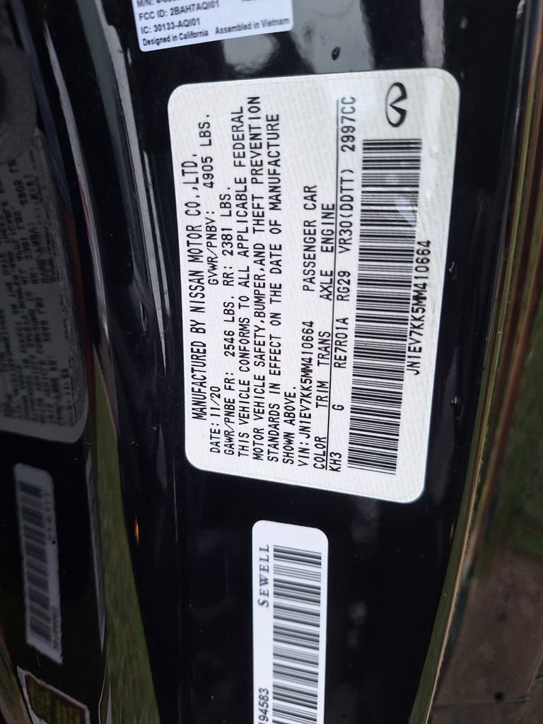 Used 2021 INFINITI Q60 3.0t Luxe w/ Cargo Package image 30