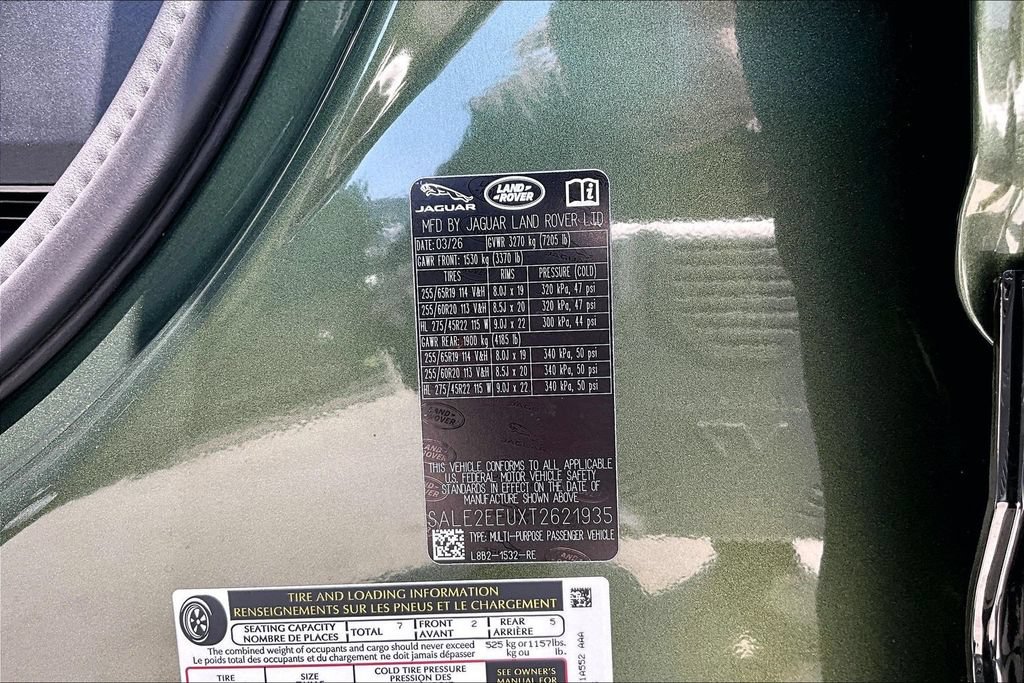 New 2026 Land Rover Defender 110 X-Dynamic SE AWD/4WD image 8