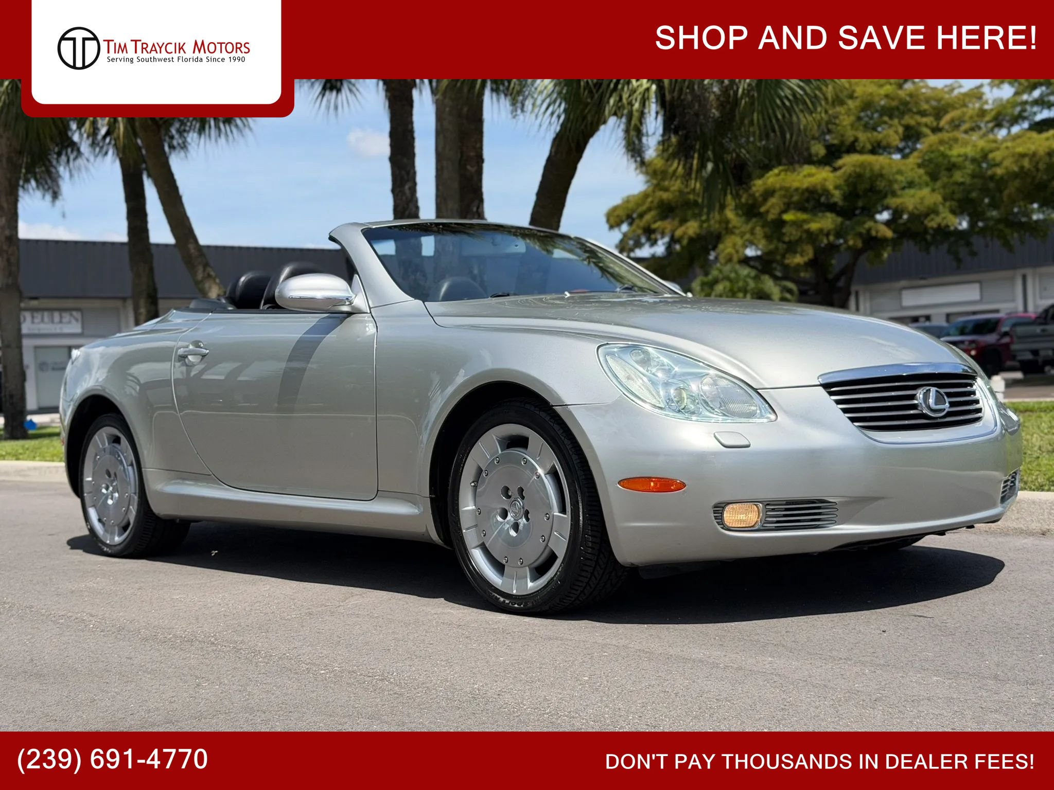 Used 2002 Lexus SC 430 Convertible
