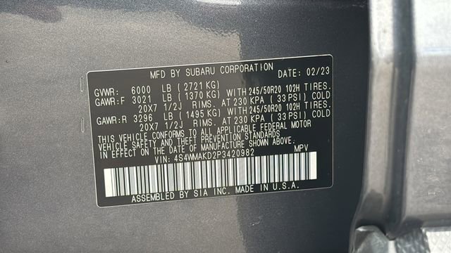 Used 2023 Subaru Ascent Onyx Edition Limited image 30