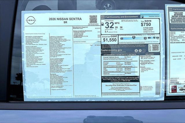 New 2026 Nissan Sentra SR w/ Floor Mat Package image 14