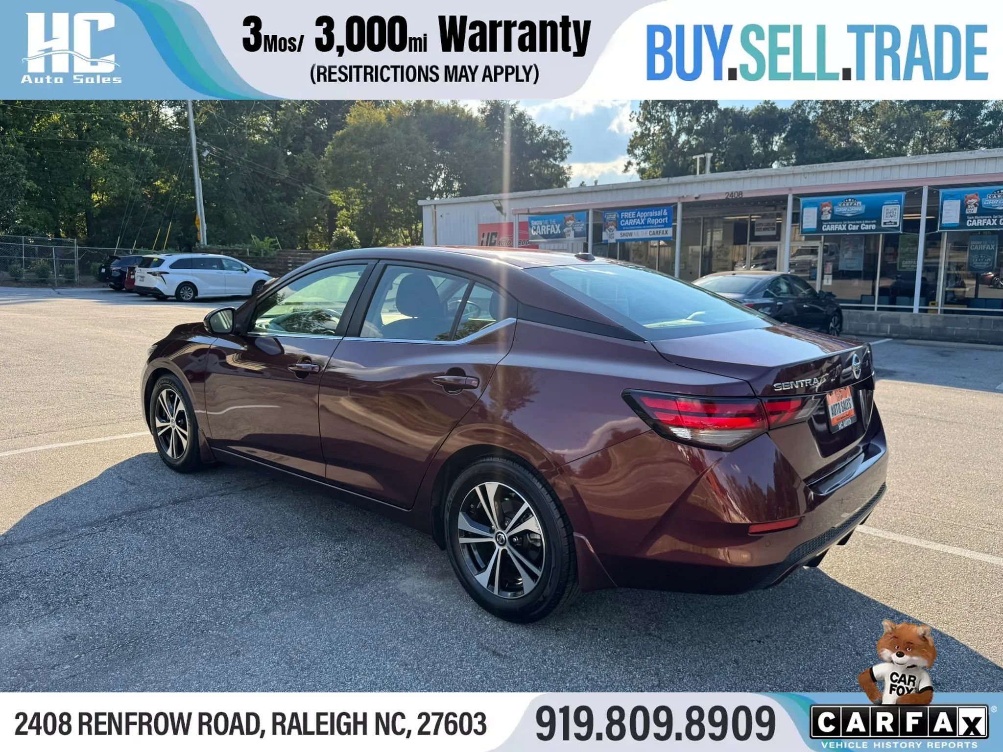 Used 2020 Nissan Sentra SV FWD image 3