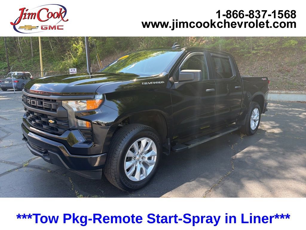 Certified 2022 Chevrolet Silverado 1500 Custom AWD/4WD image 1