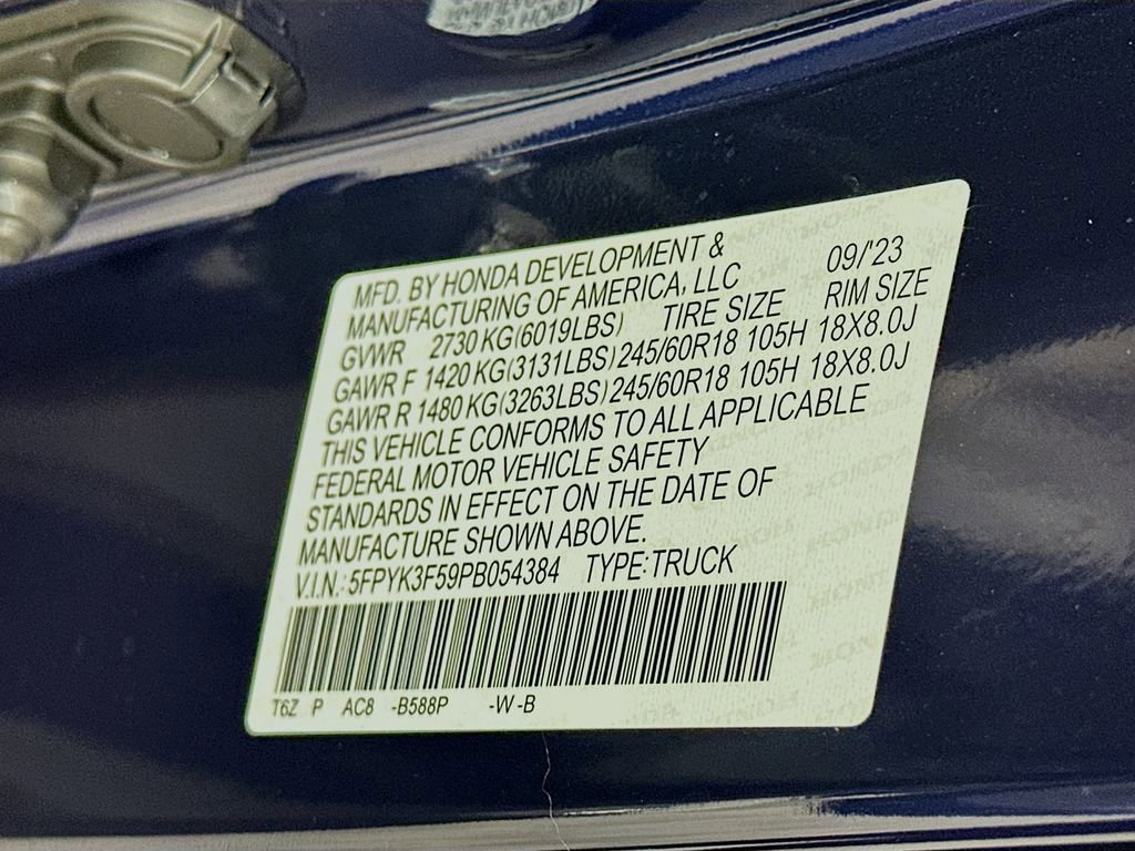 Certified 2023 Honda Ridgeline RTL image 32